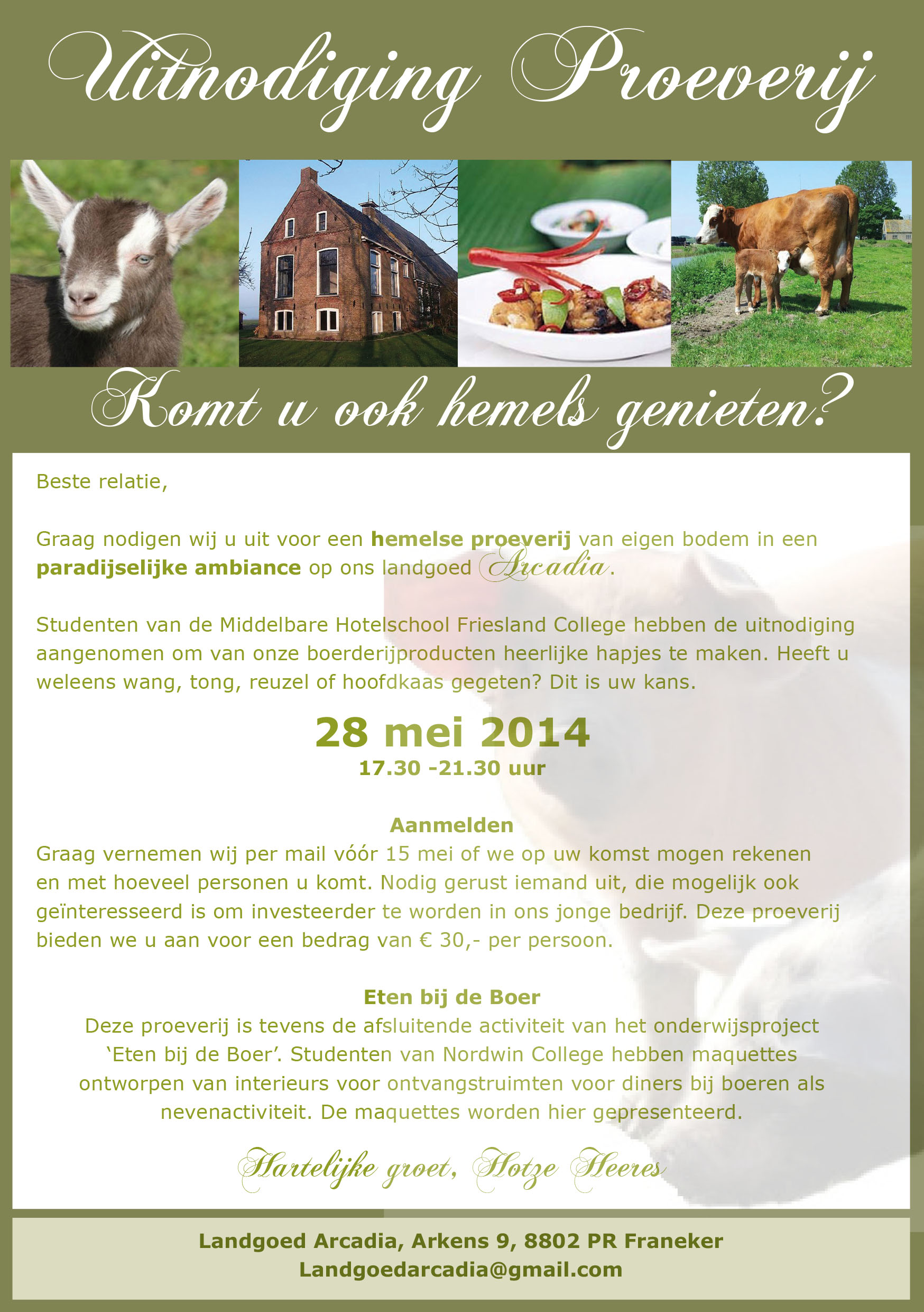 uitnodiging proeverij