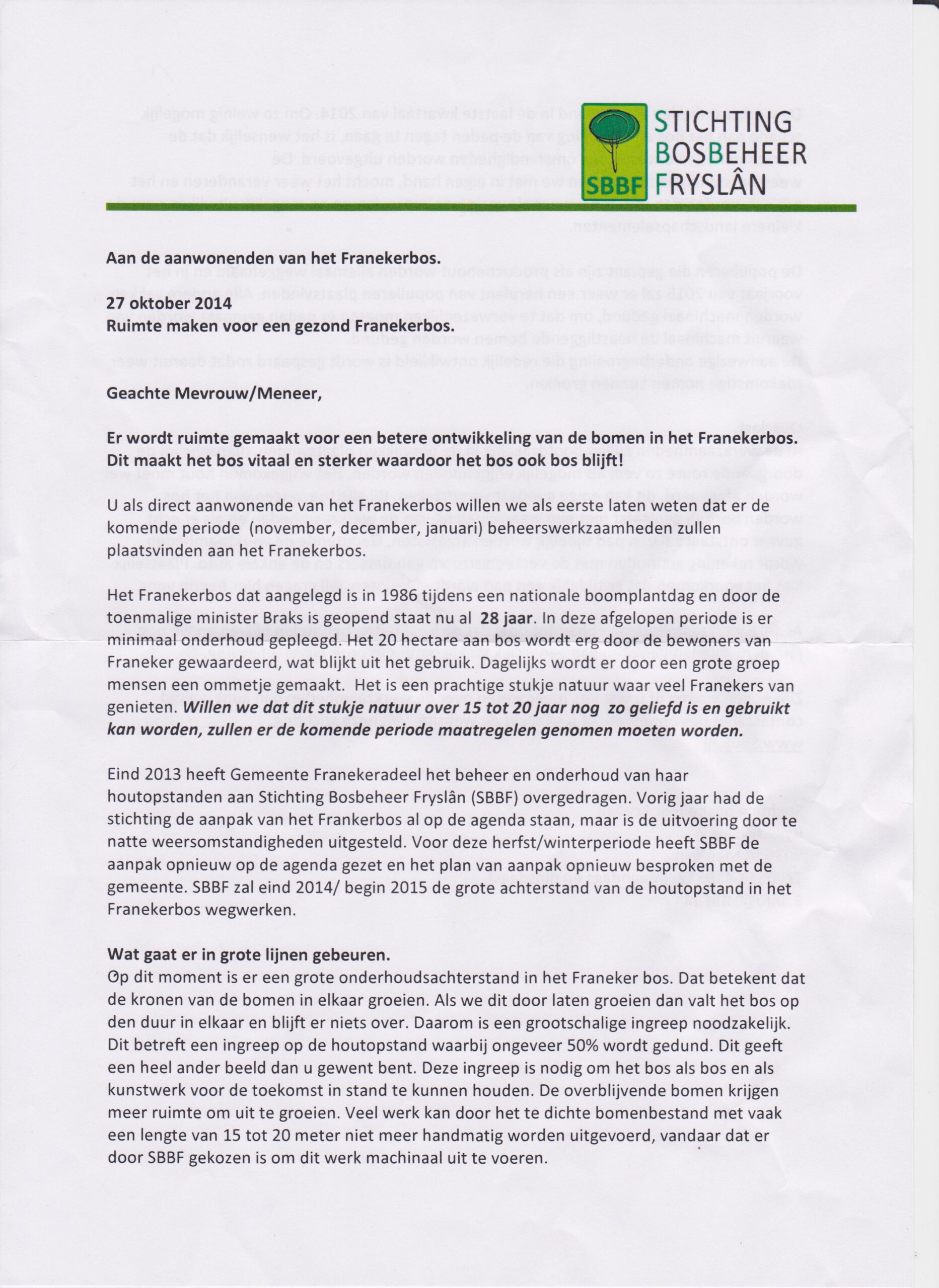 brief SBF blad 1