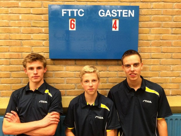 Op de foto v.l.n.r.: Luke Jan Feddes, Henk Jansma, David Dijkhoff