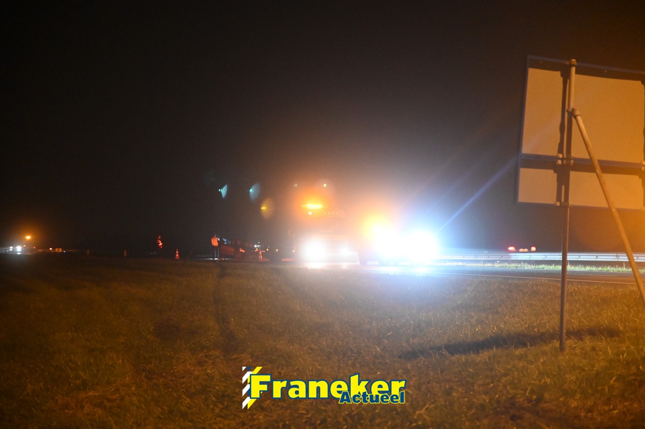 Eenzijdig ongeval op A31 ter hoogte van Peins