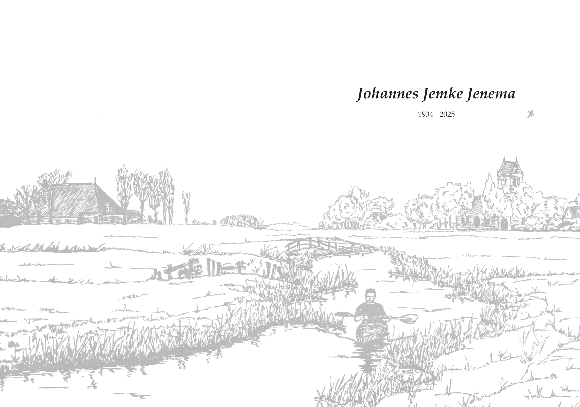 † Overlijdensbericht Johannes Jemke Jenema