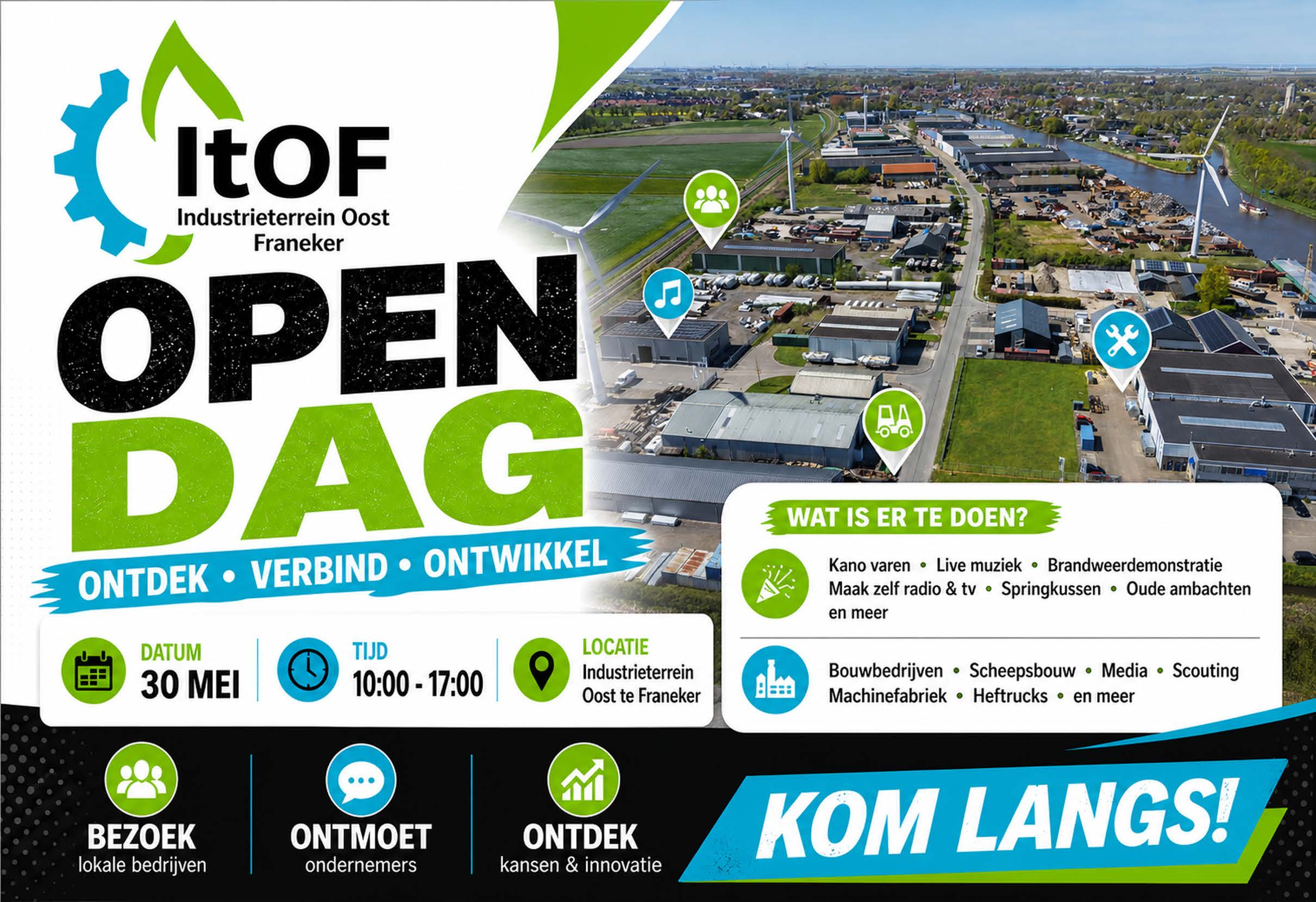Industrieterrein Oost Franeker verrast a.s. zaterdag tijdens veelzijdige open dag