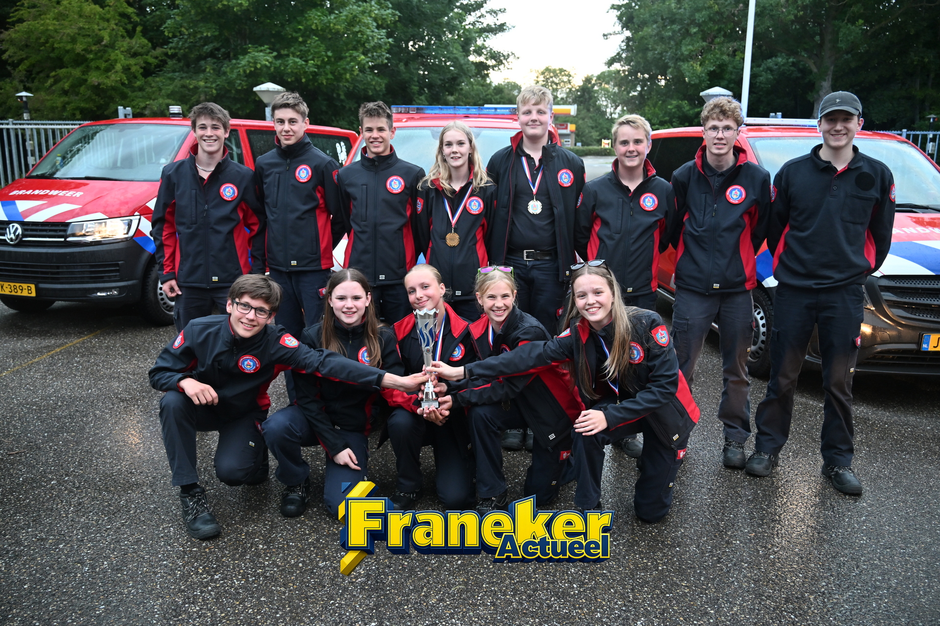 Jeugdbrandweer Franeker wint halve finale in De Bilt en plaatst zich voor landelijke finale