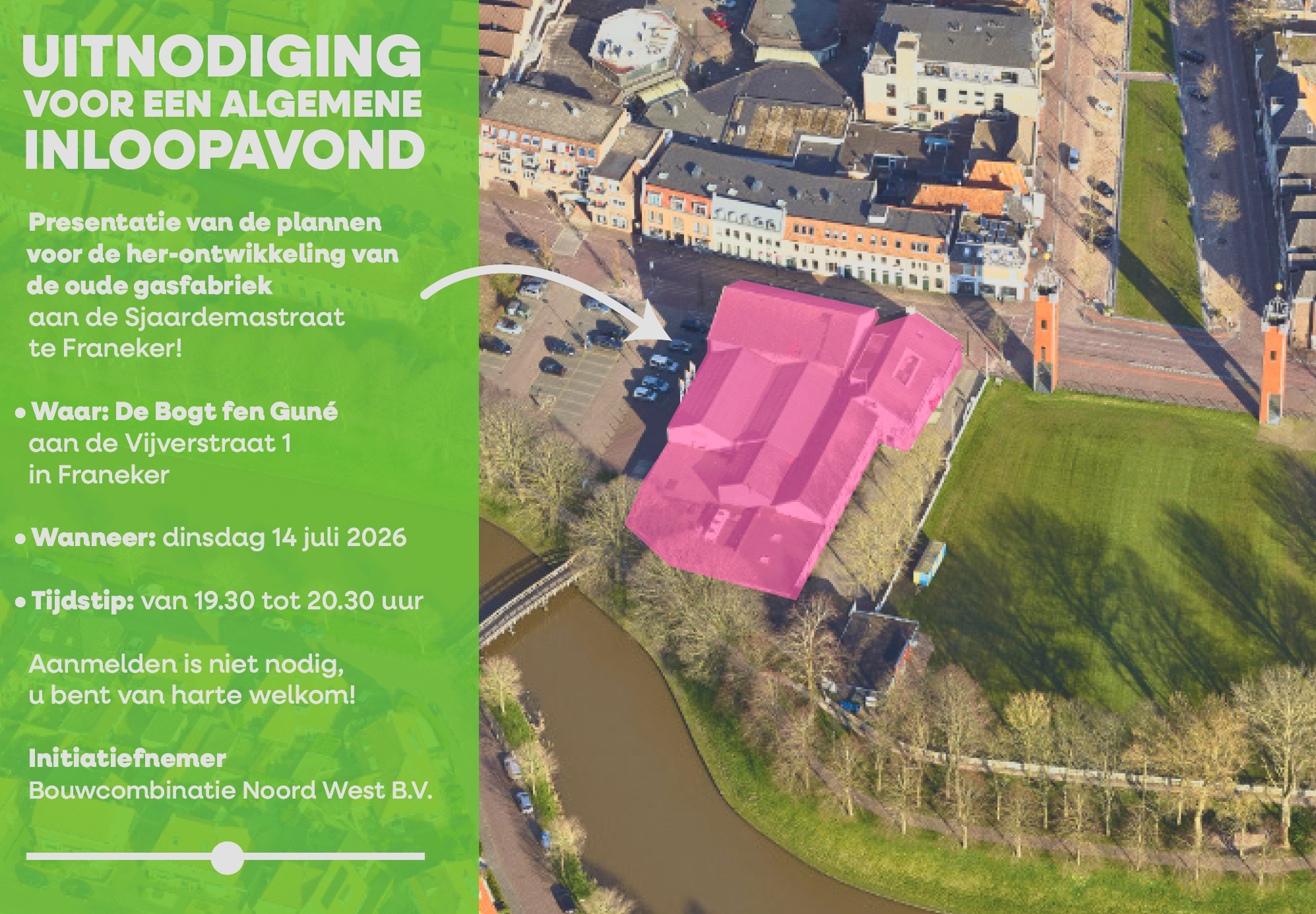 Inloopavond over herontwikkeling oude gasfabriek in Franeker