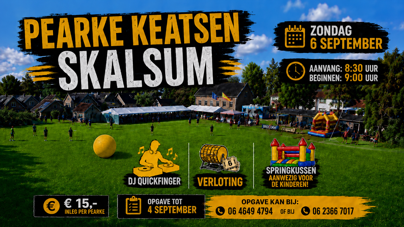 Pearke Keatsen Schalsum – zondag 6 september
