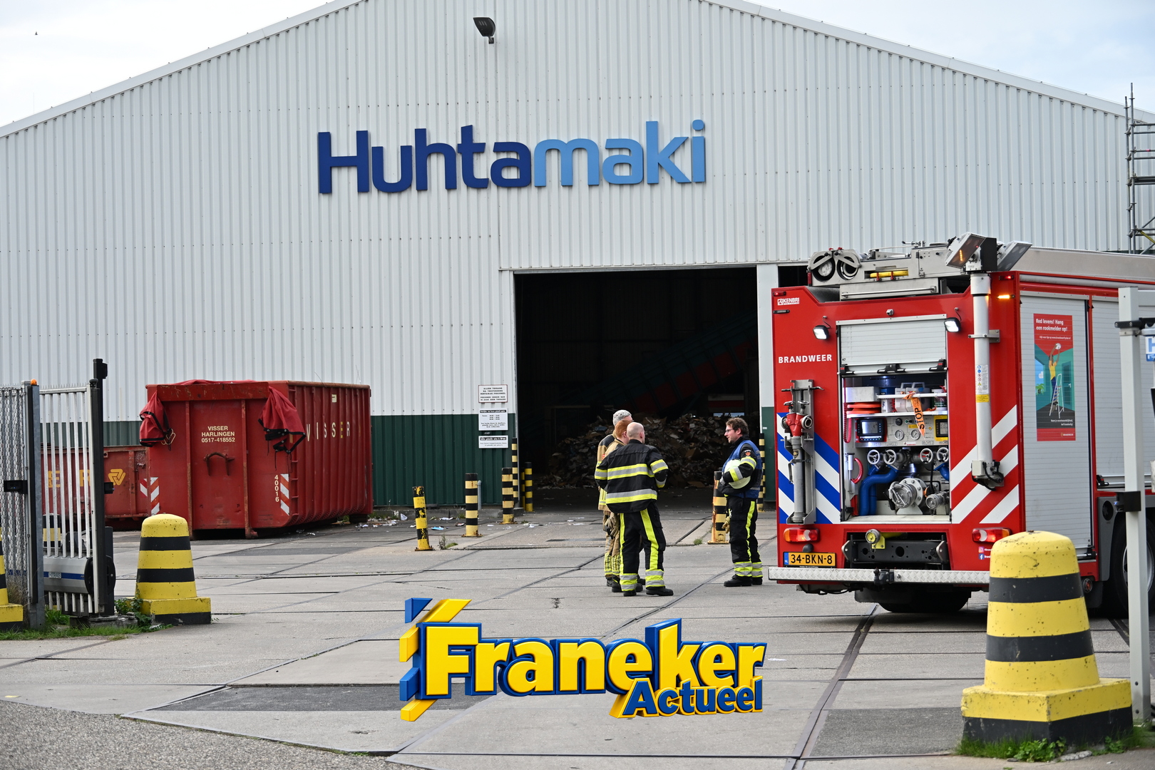 Brand bij Huhtamaki snel onder controle