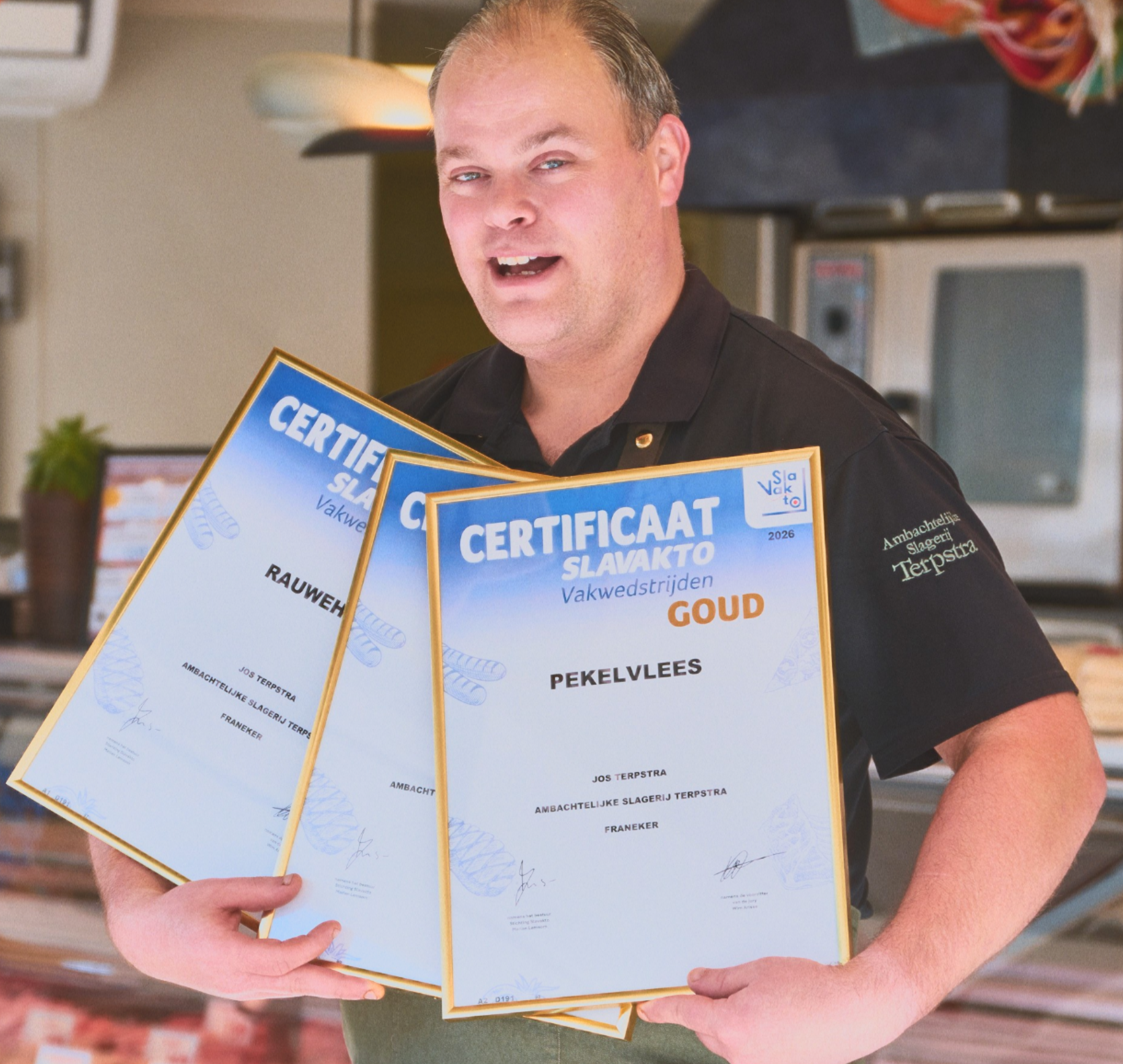 Drie keer goud voor Ambachtelijke Slagerij Terpstra